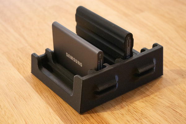 Samsung T7 SSD holder for T7 & T7 shield SSD Holder Organizer Stand Solid State Drive Organizer